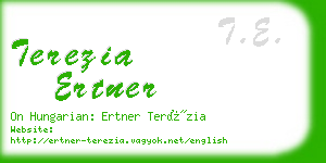 terezia ertner business card